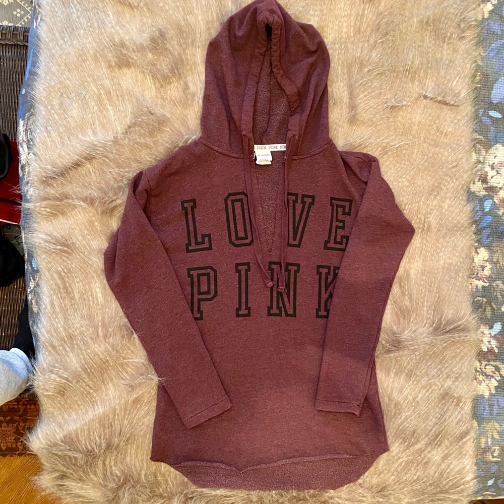 LOVE PINK Sz S Hooded Sweatshirt